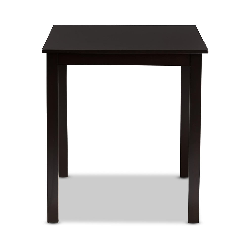 Eveline Modern Espresso Brown Finished Wood 43-Inch Dining Table