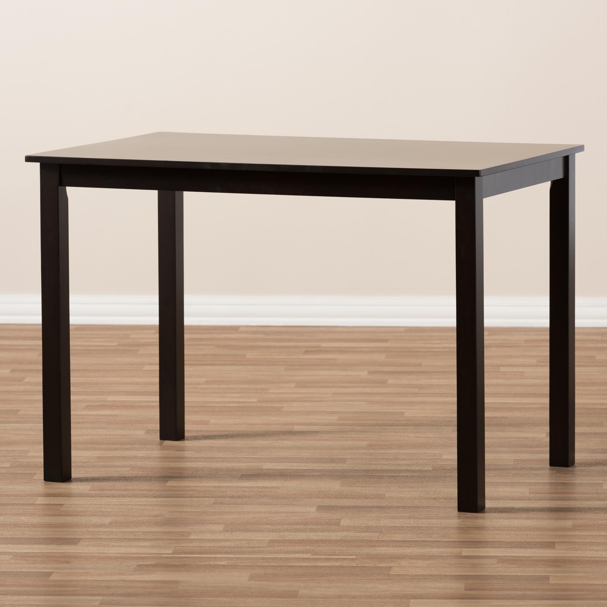 Eveline Modern Espresso Brown Finished Wood 43-Inch Dining Table
