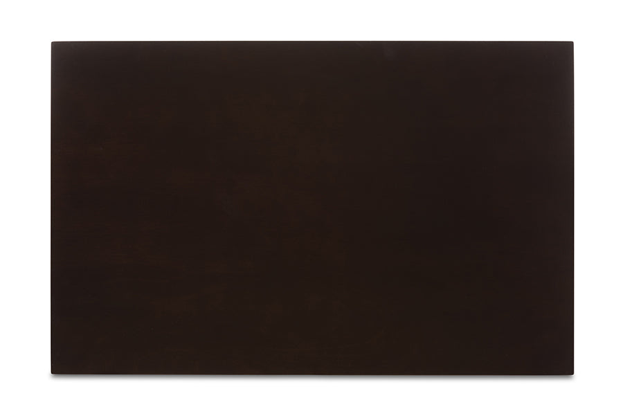 Mia Modern and Contemporary Dark Brown Faux Leather Upholstered 5-Piece Dining Set