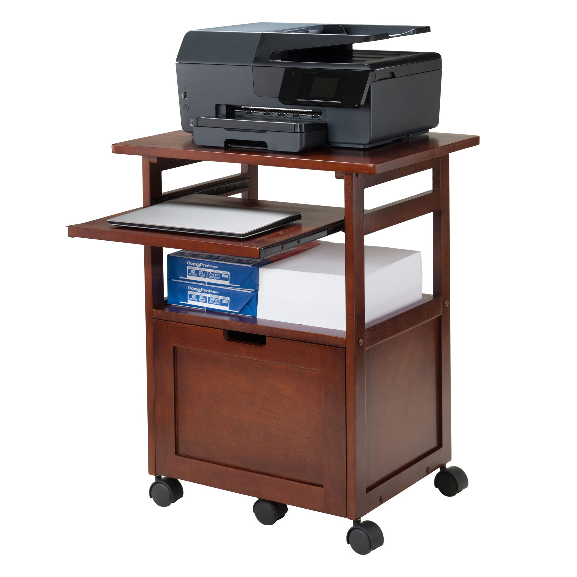 Piper Work Station, Keyboard, Walnut