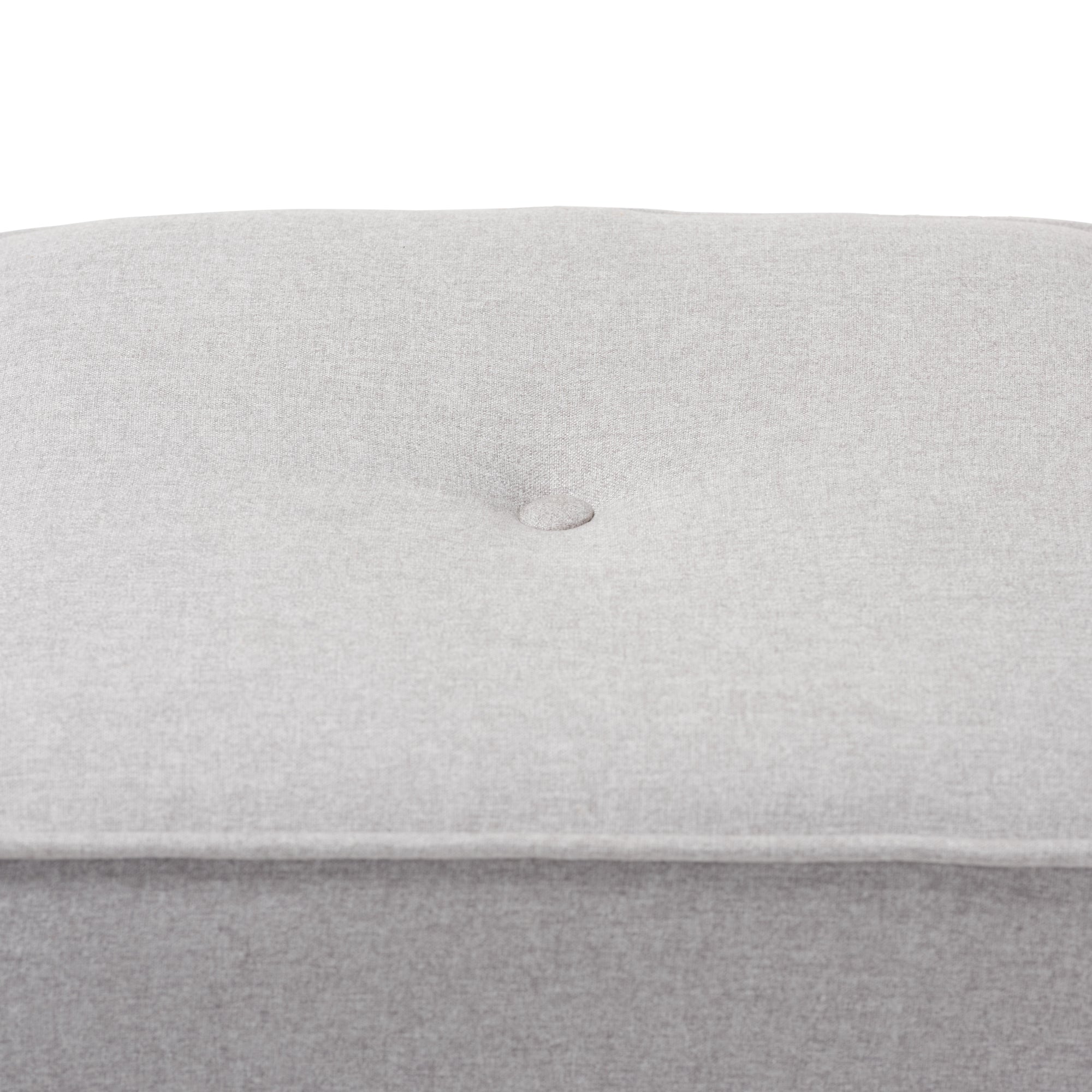 Corinne Modern and Contemporary Light Grey Fabric Upholstered Ottoman