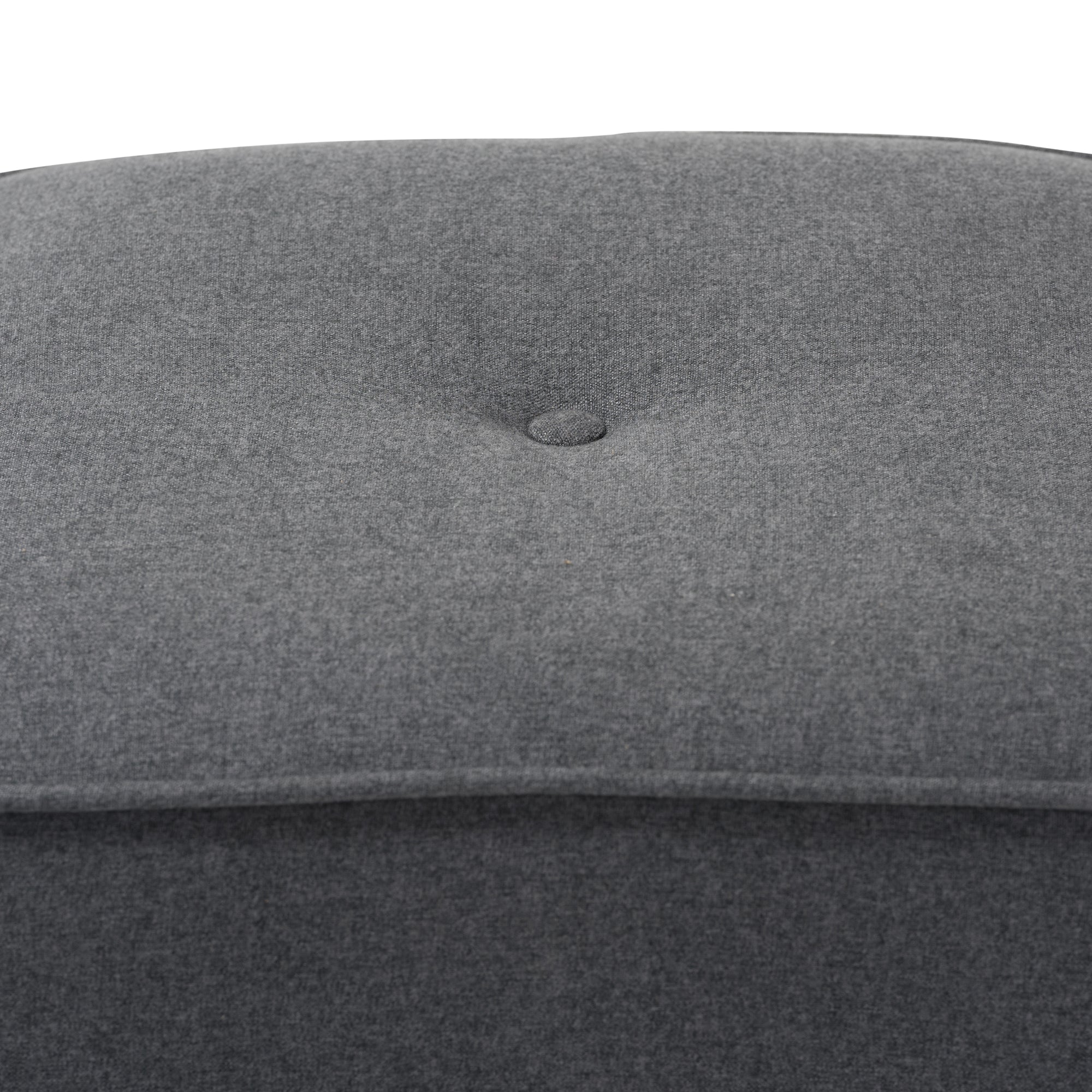 Corinne Modern and Contemporary Dark Grey Fabric Upholstered Ottoman