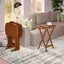 Lucca 5-pc Snack Table Set, Teak