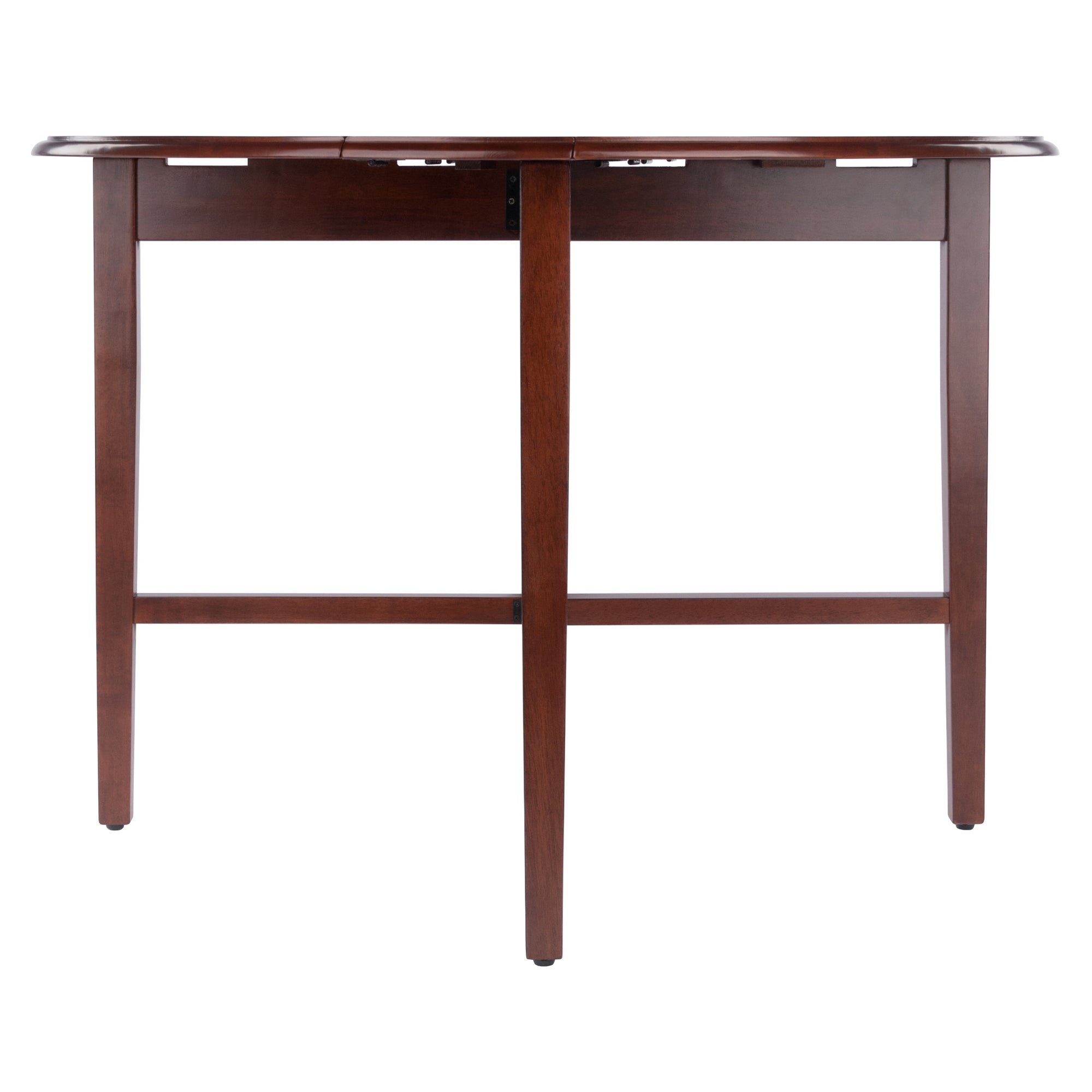 Hannah Double Drop Leaf Round Dining Table, Walnut
