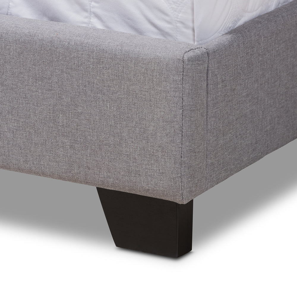 Aden Grey Fabric Upholstered Full Size Bed