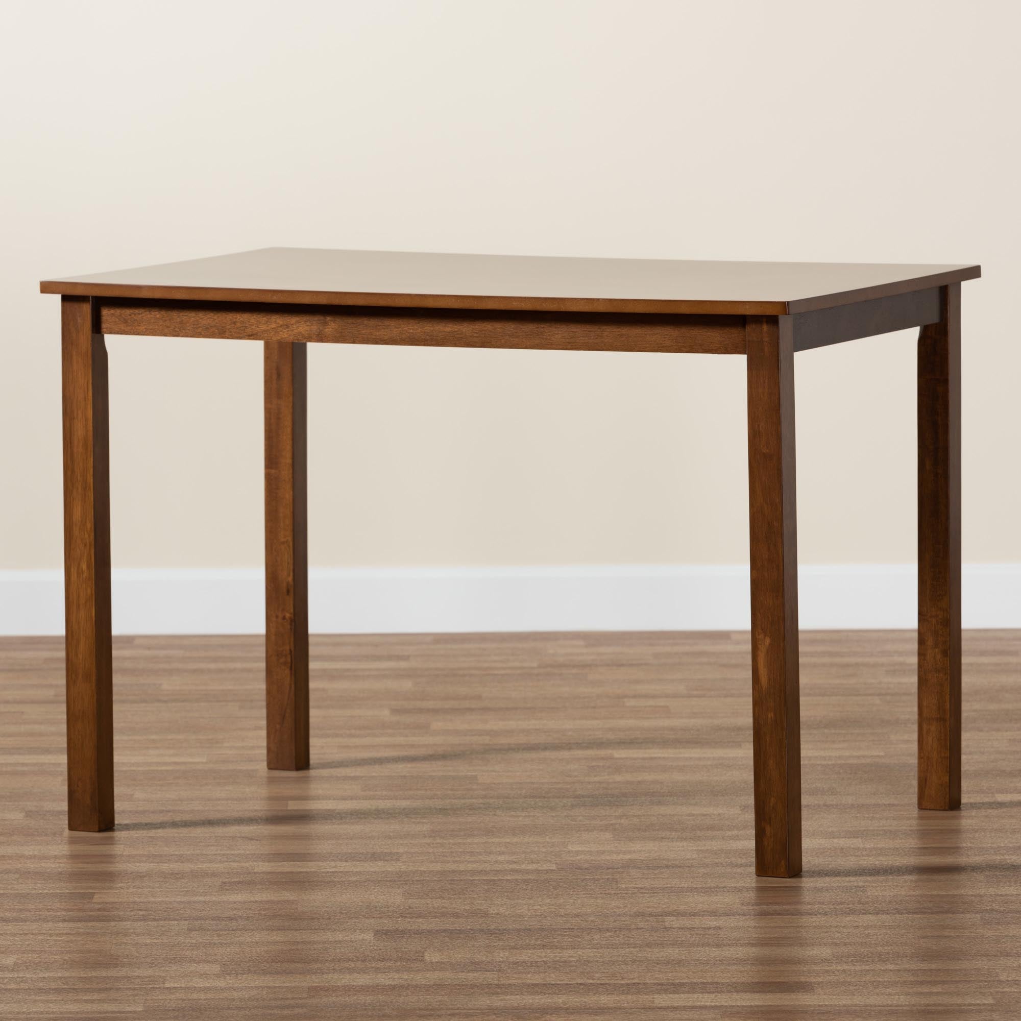 Eveline Modern Walnut Brown Finished Wood 43-Inch Dining Table