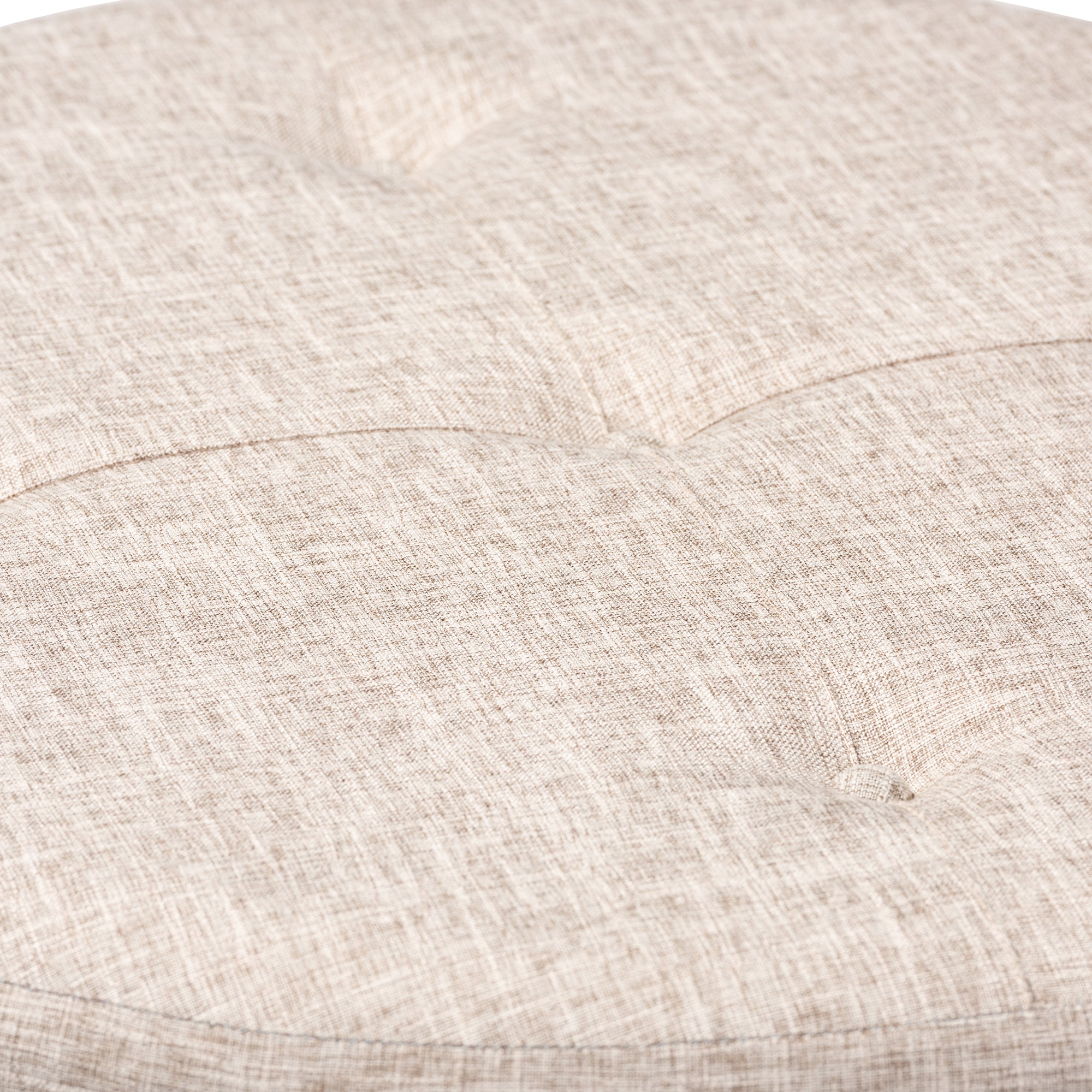 Vinet Modern and Contemporary Fabric Upholstered Natural Wood Cocktail Ottoman