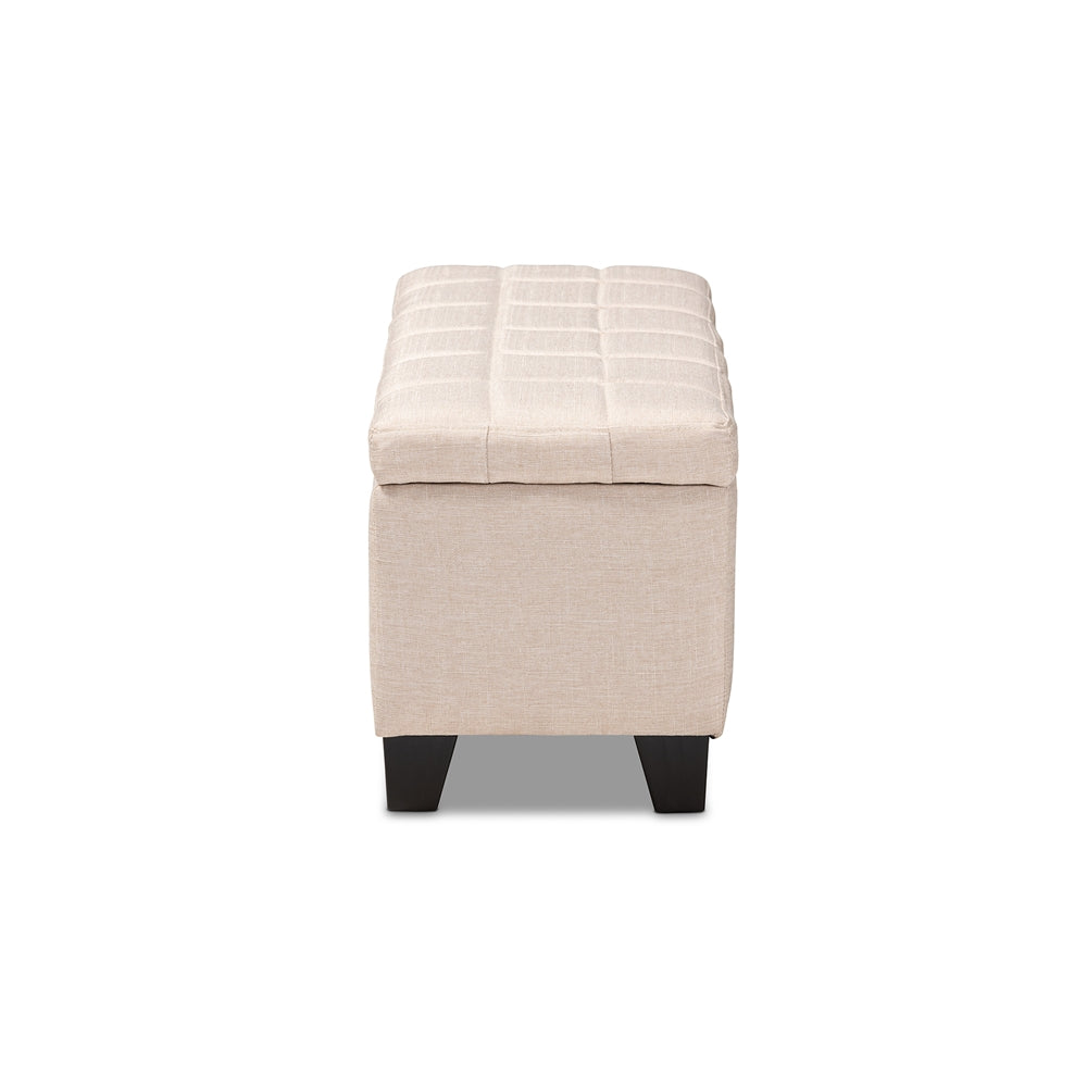 Fera Modern and Contemporary Fabric Upholstered Storage Ottoman