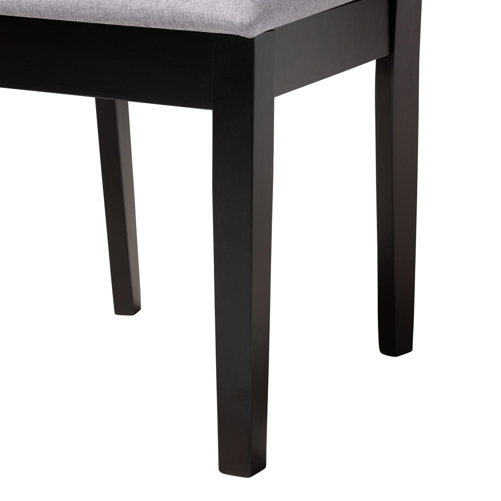 Rita Modern Grey and Dark Brown Finished Wood 5-Piece Dining Set