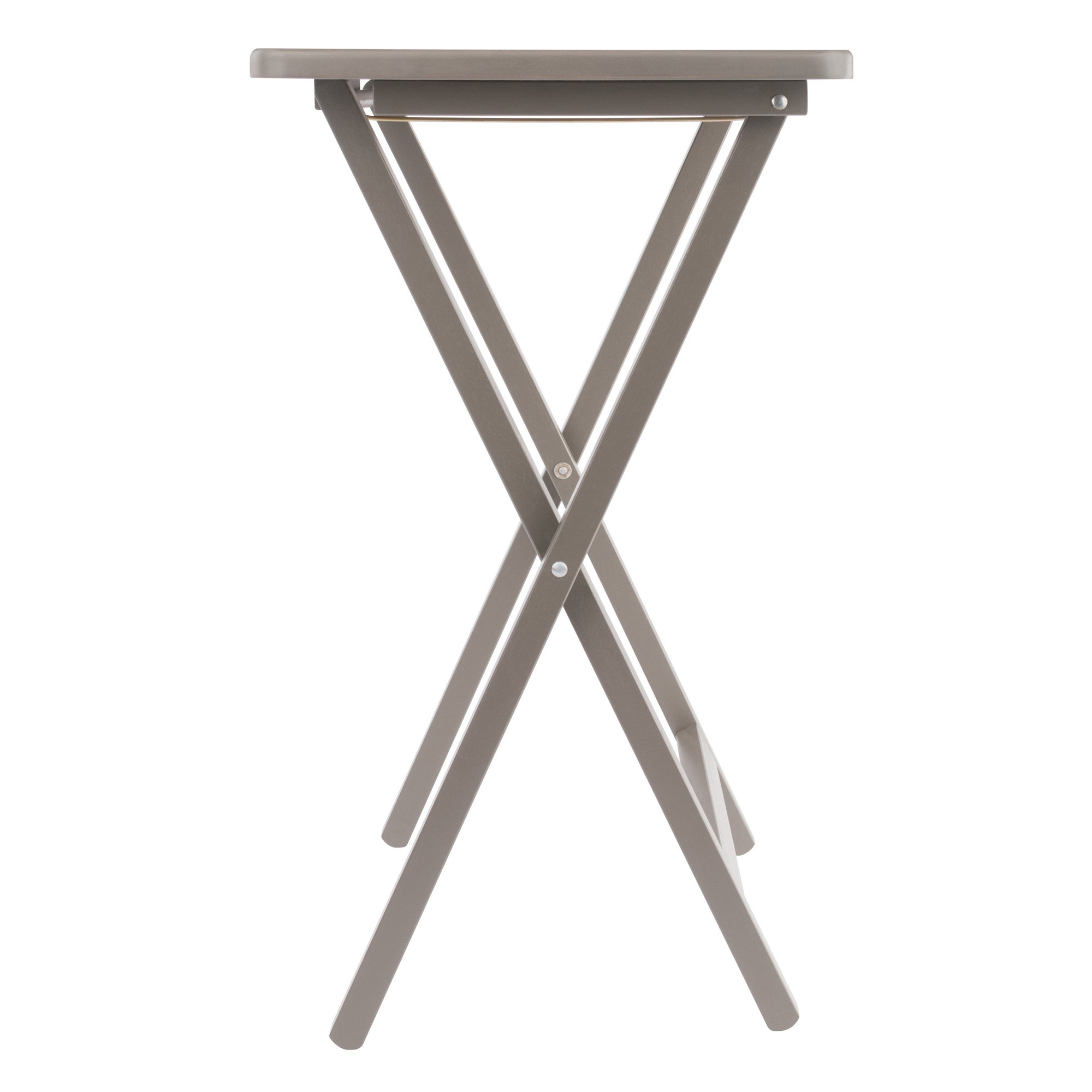 Alex 5-Pc Snack Table Set, Oyster Gray