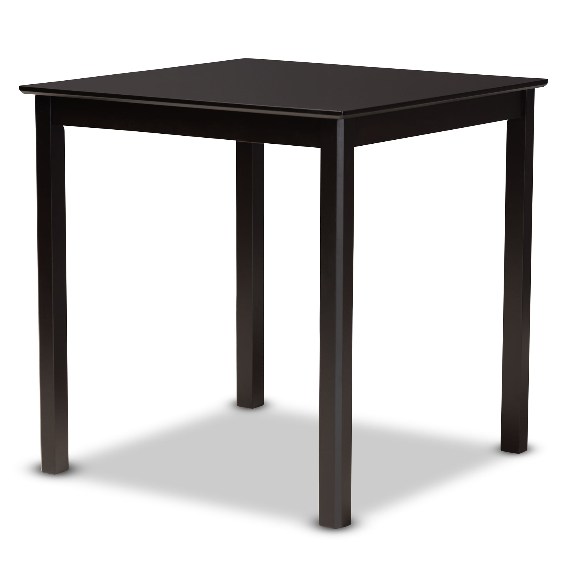 Lenoir Modern and Contemporary Sand Fabric Upholstered Espresso Brown Finished 5-Piece Wood Pub Set