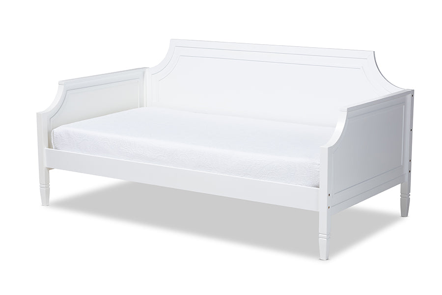 Mariana Classic And Traditional White Finished Wood Twin Size Daybed