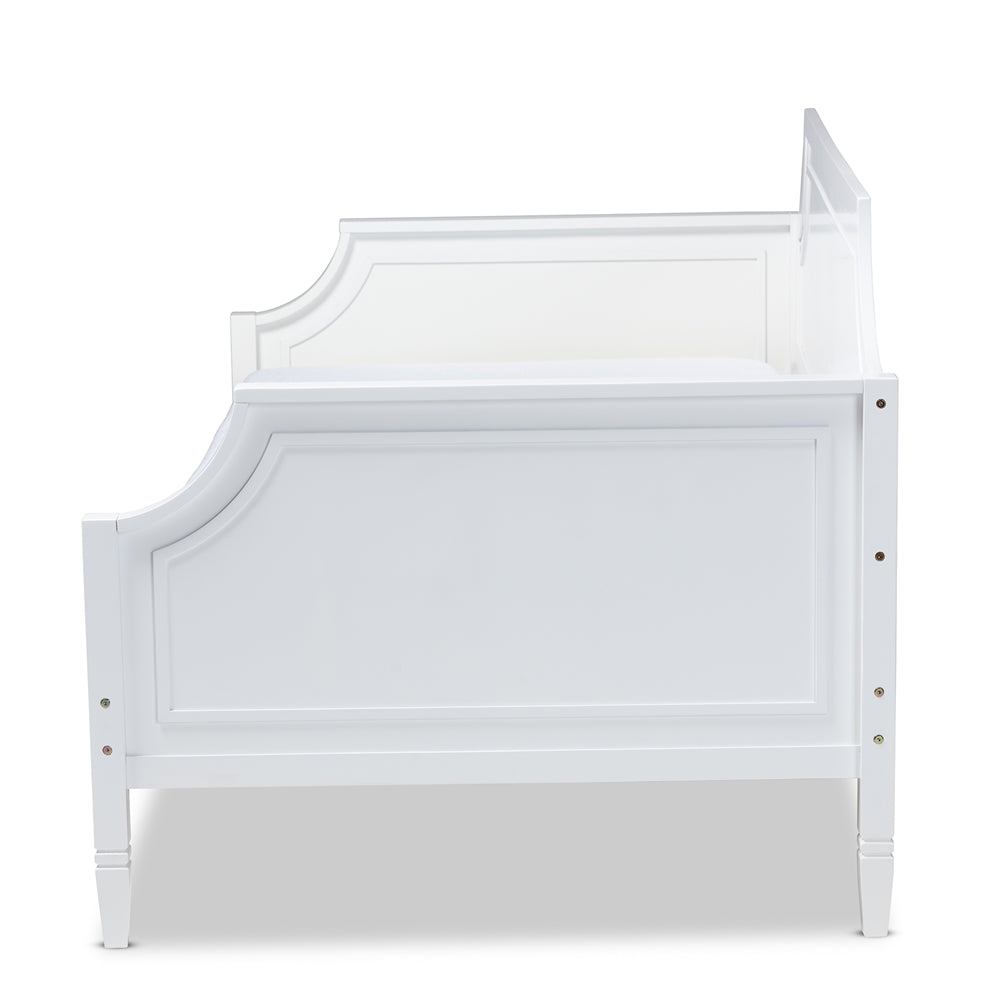 Mariana Classic And Traditional White Finished Wood Twin Size Daybed