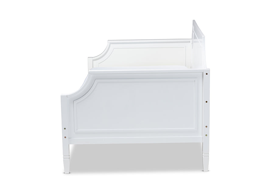 Mariana Classic And Traditional White Finished Wood Twin Size Daybed