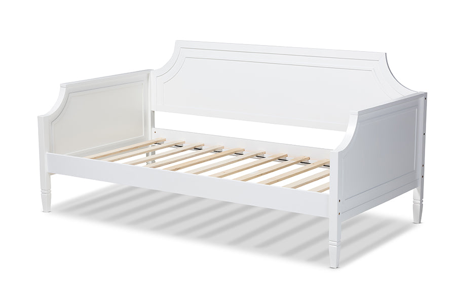 Mariana Classic And Traditional White Finished Wood Twin Size Daybed