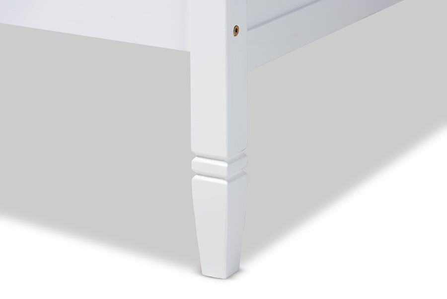 Mariana Classic And Traditional White Finished Wood Twin Size Daybed