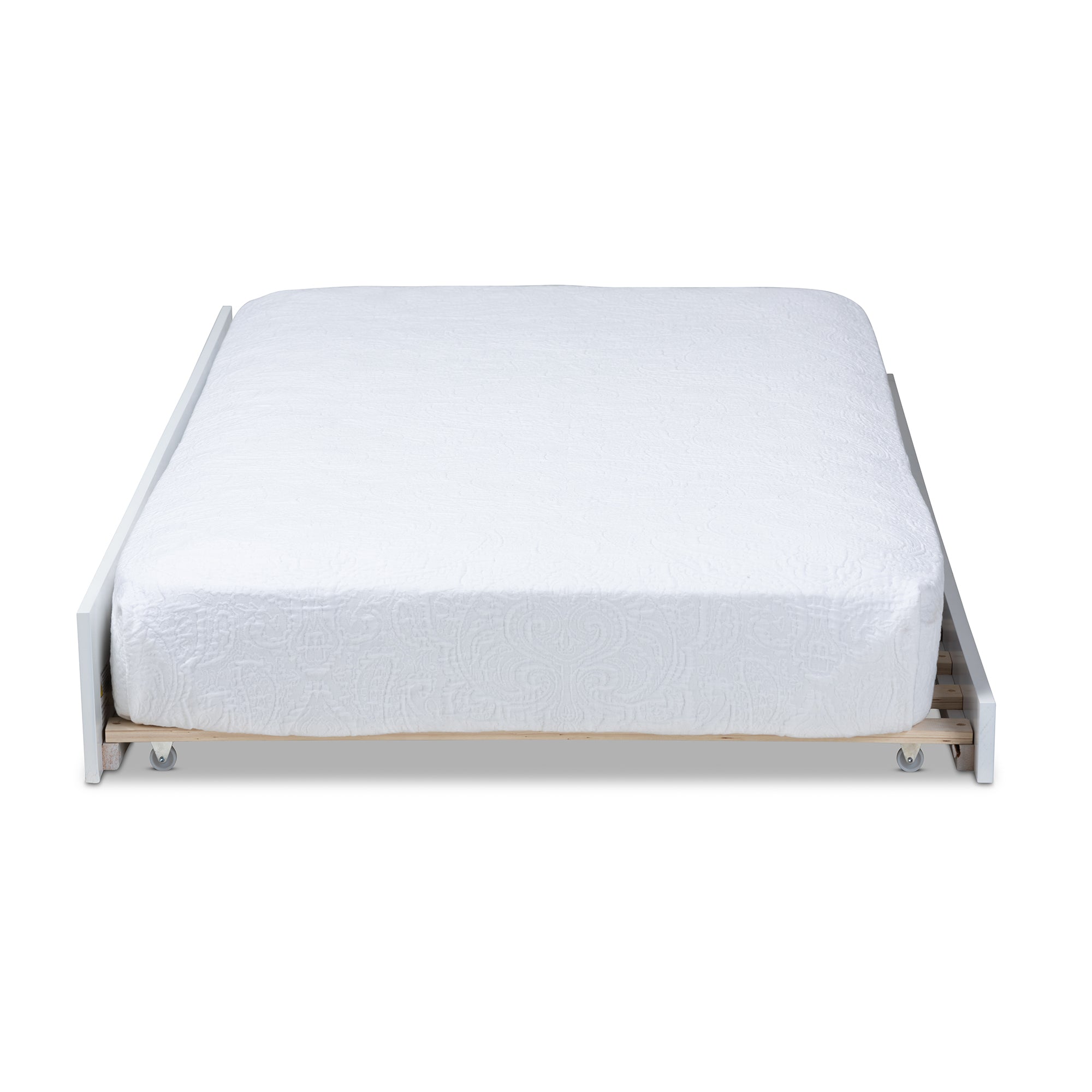 Mariana Classic and Traditional White Finished Wood Twin Size Trundle