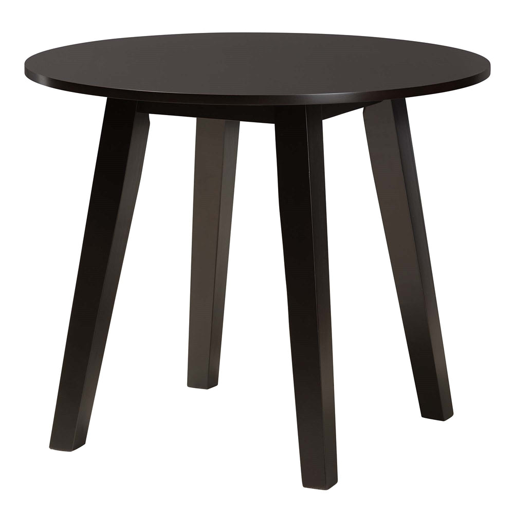 Charlottle Modern Beige Fabric and Dark Brown Finished Wood 5-Piece Dining Set