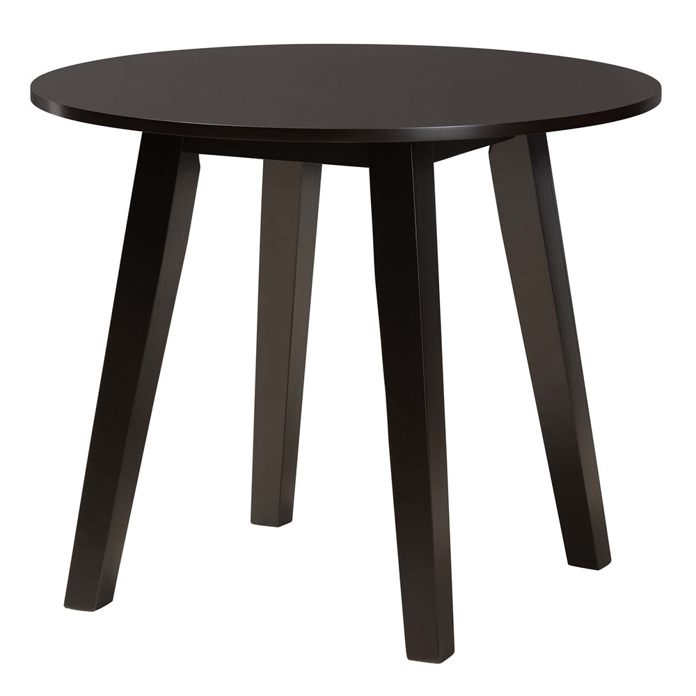 Charlottle Modern Grey Fabric and Dark Brown Finished Wood 5-Piece Dining Set