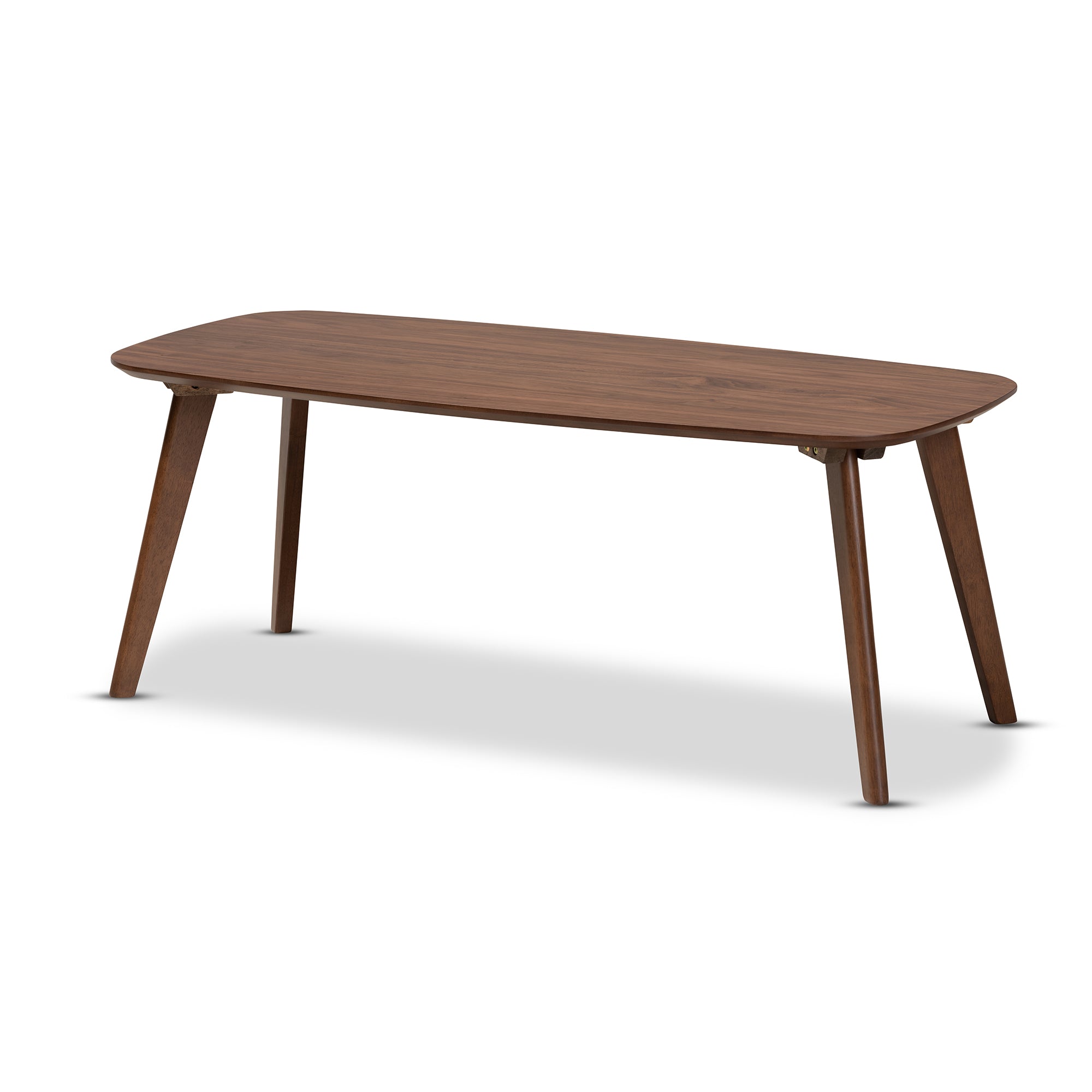 Dahlia Mid-Century Modern Walnut Finished Coffee Table
