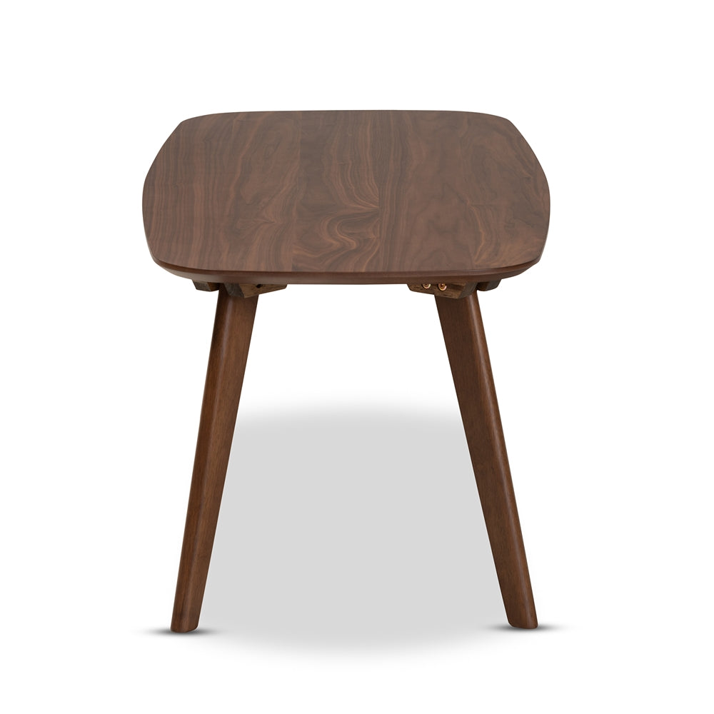 Dahlia Mid-Century Modern Walnut Finished Coffee Table