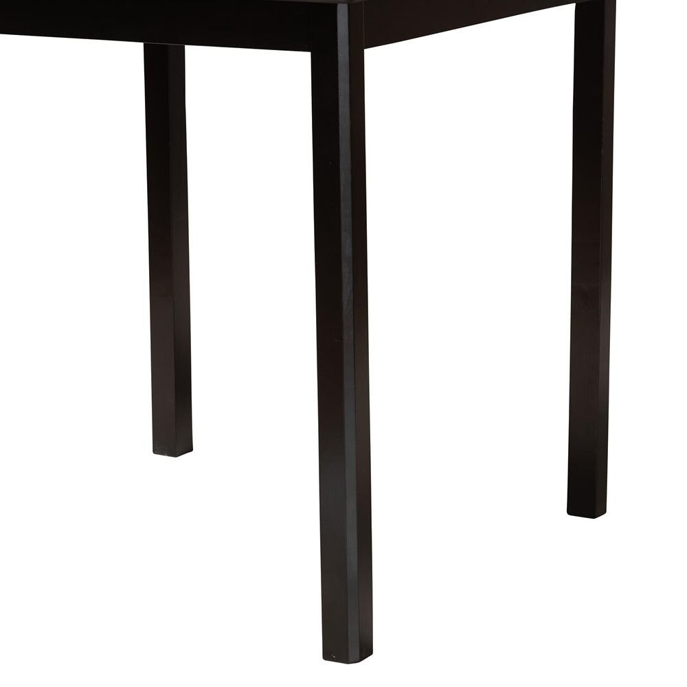Lenoir Modern Espresso Brown Finished Wood Counter Height Pub Table