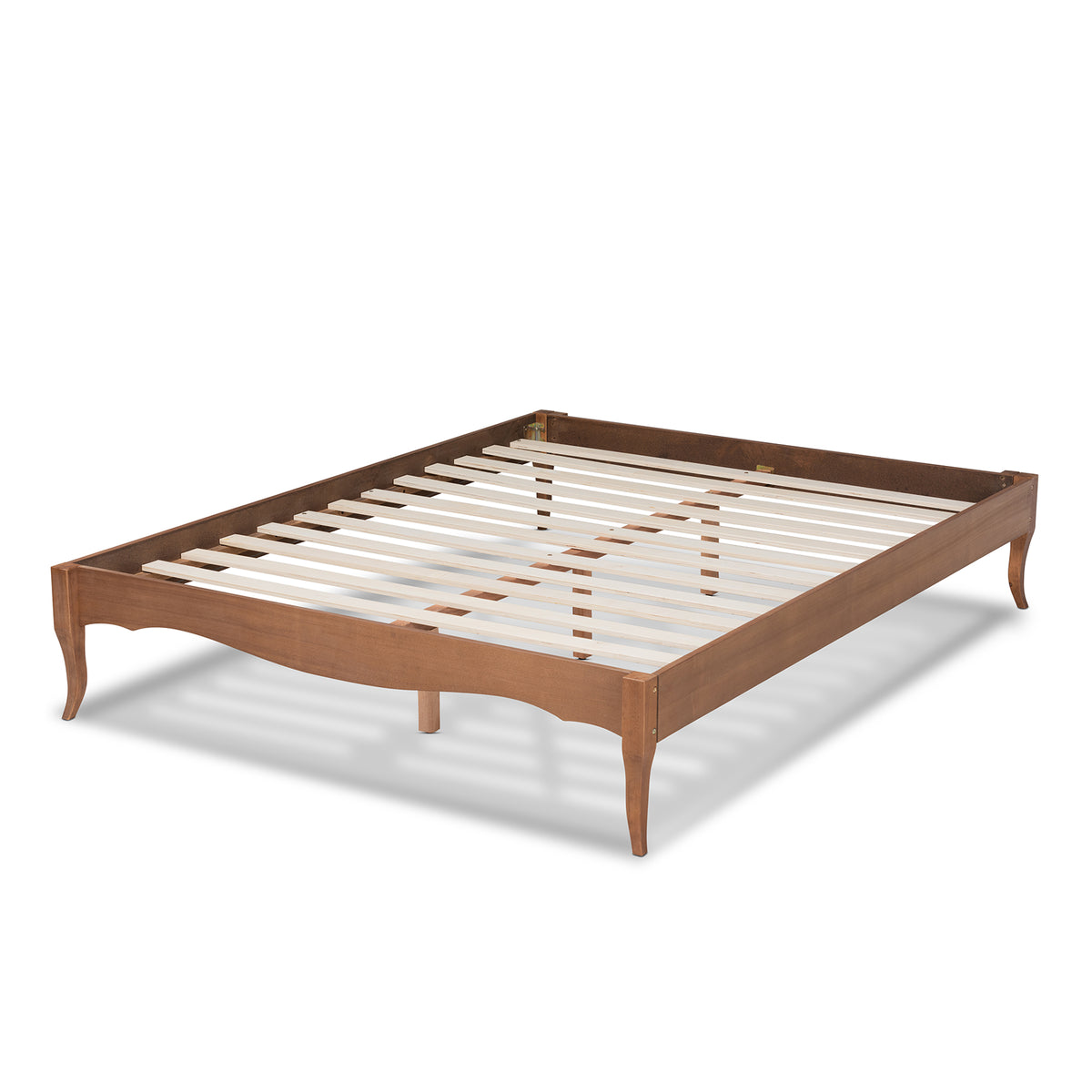 Marieke Vintage French Inspired Ash Wanut Finished Queen Size Wood Bed Frame