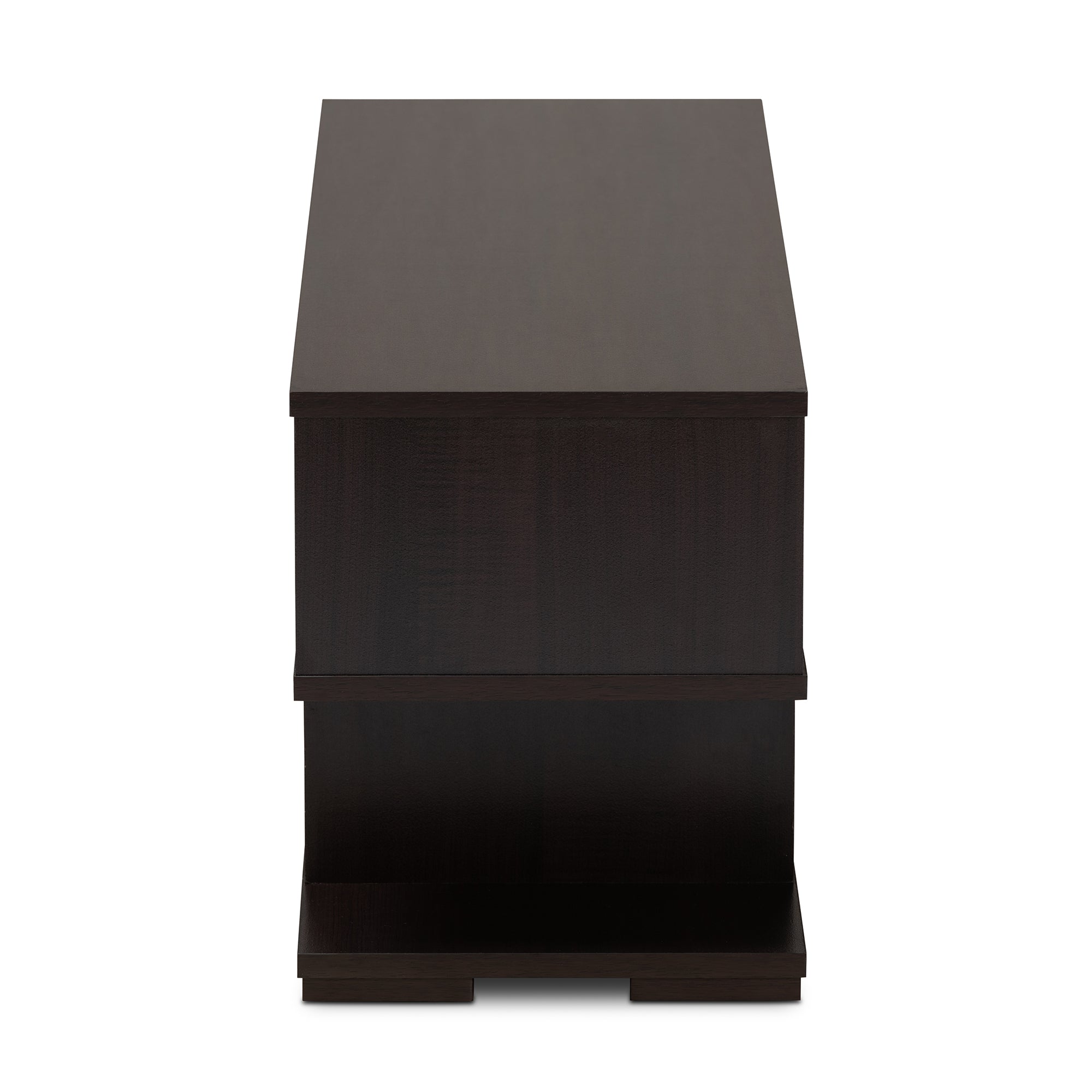 Arne Modern and Contemporary Dark Brown Finished Wood TV Stand