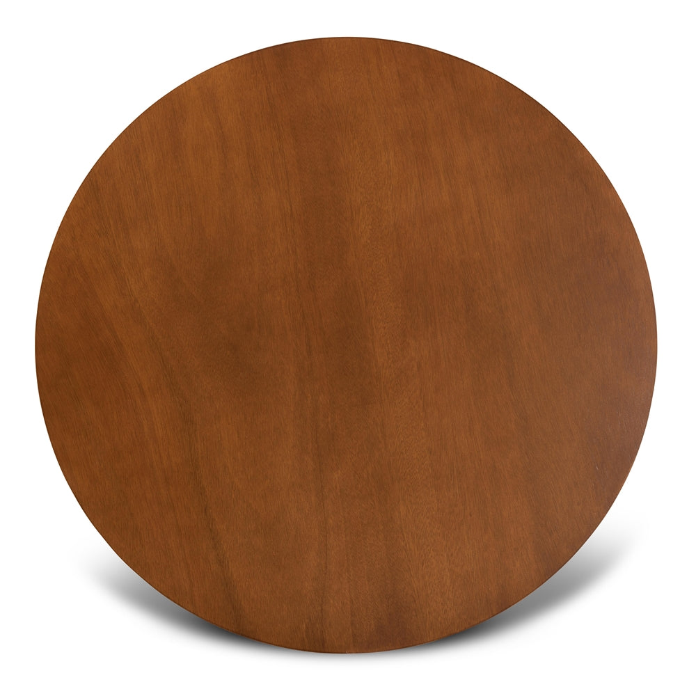 Alena Modern and Contemporary Grey Fabric Upholstered and Walnut Brown Finished Wood 5-Piece Dining Set