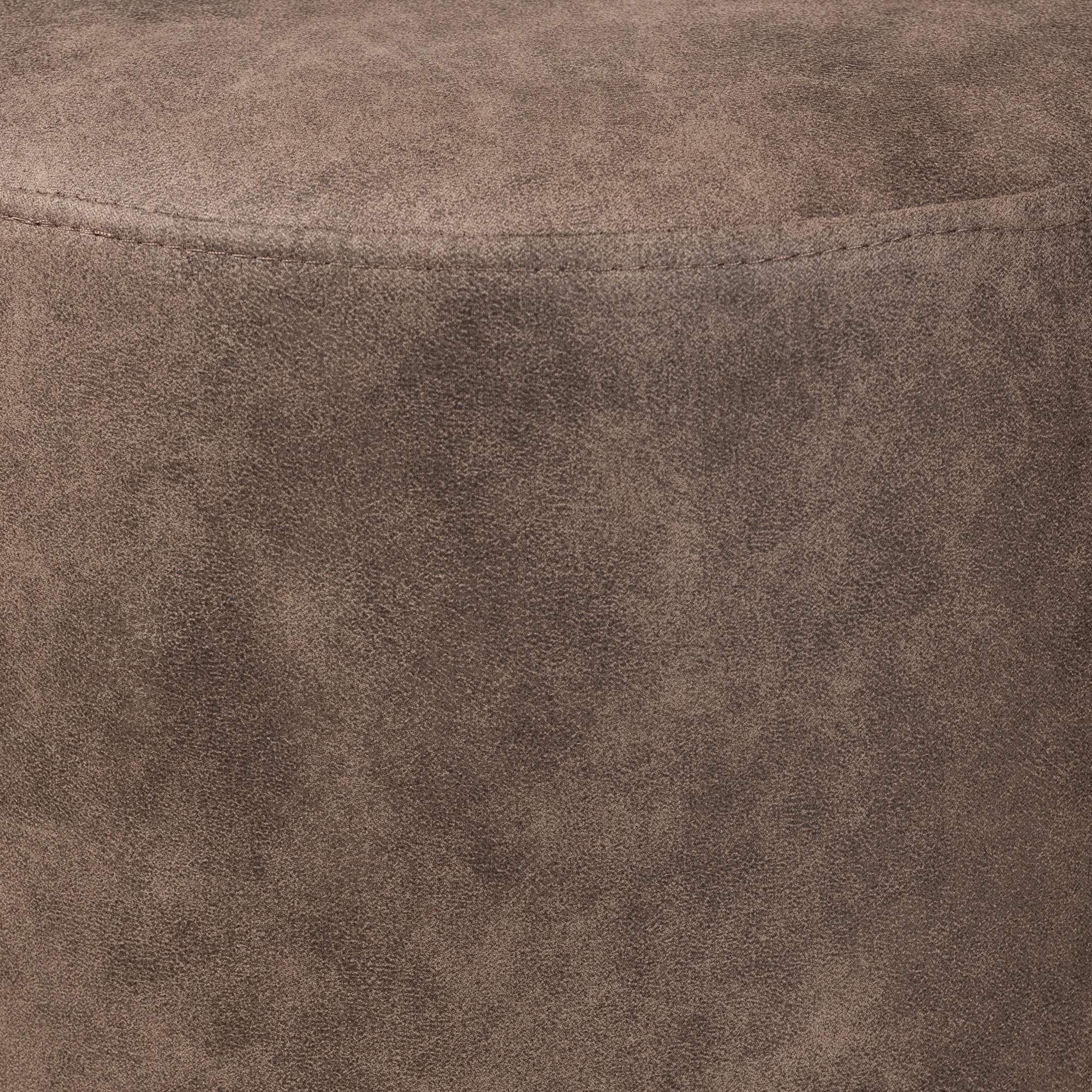 Kira Modern and Contemporary Black with Grey and Brown 2-Piece Nesting Table and Ottoman Set