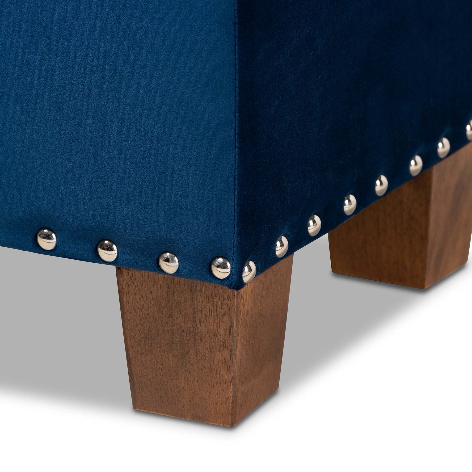 Hannah Modern and Contemporary Velvet Fabric Upholstered Button-Tufted Storage Ottoman Bench