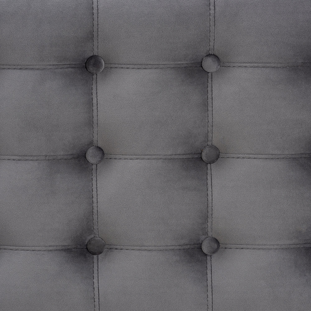 Kaylee Modern and Contemporary Velvet Fabric Upholstered Button-Tufted Storage Ottoman Bench