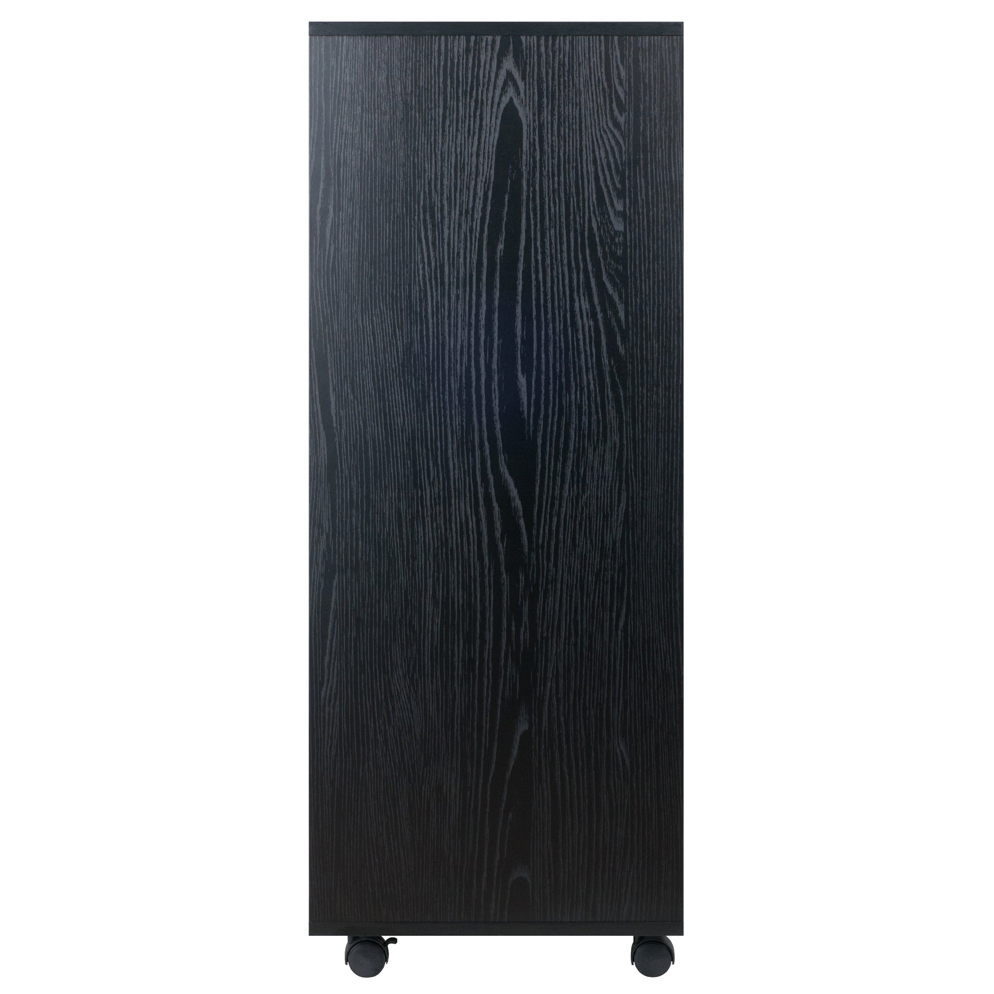 Halifax 5-Drawer Storage Mobile Cabinet, Black