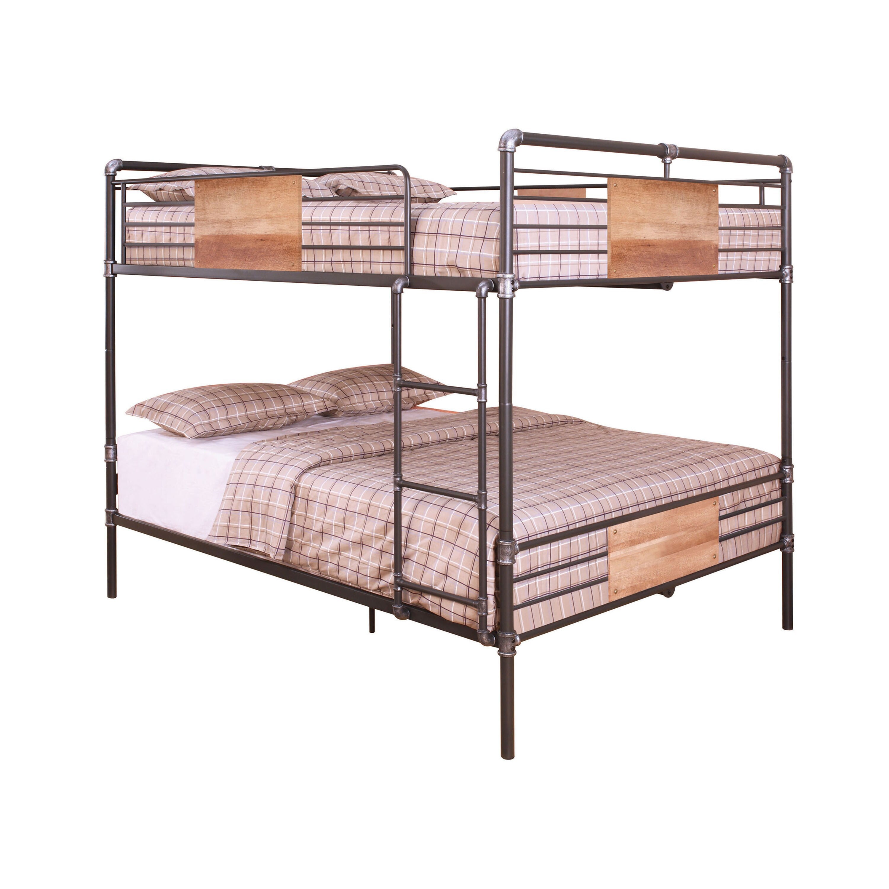 Brantley Bunk Bed (Q/Q), Sandy Black & Dark Bronze Hand-Brushed