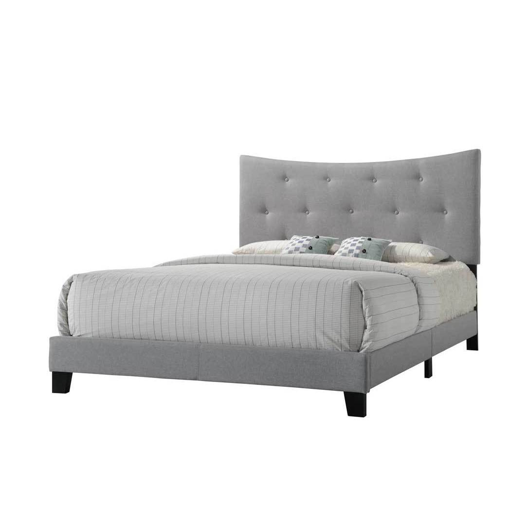 Venacha Queen Bed, Gray Fabric