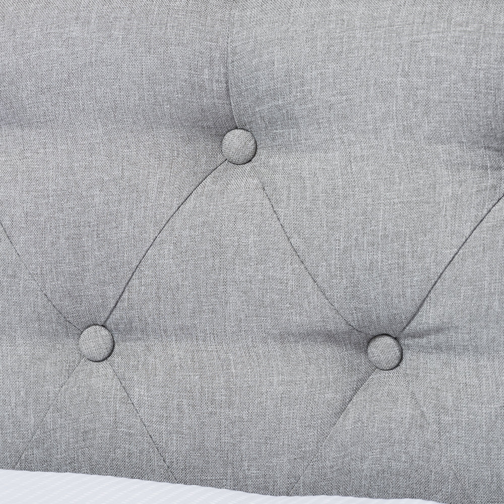 Mabelle Modern and Contemporary Grey Fabric Trundle Daybed