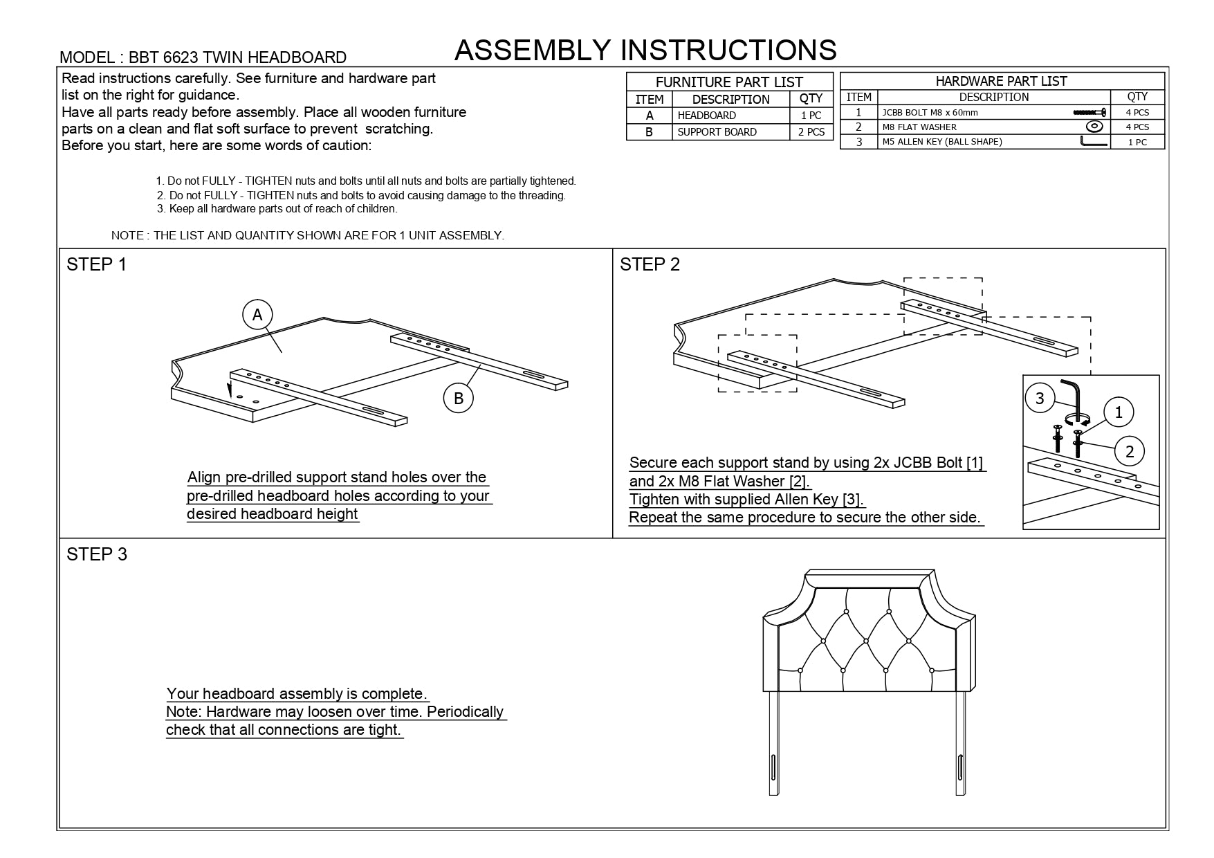 Baxton Studio Mars Modern and Contemporary Greyish Beige Fabric Twin Size Headboard