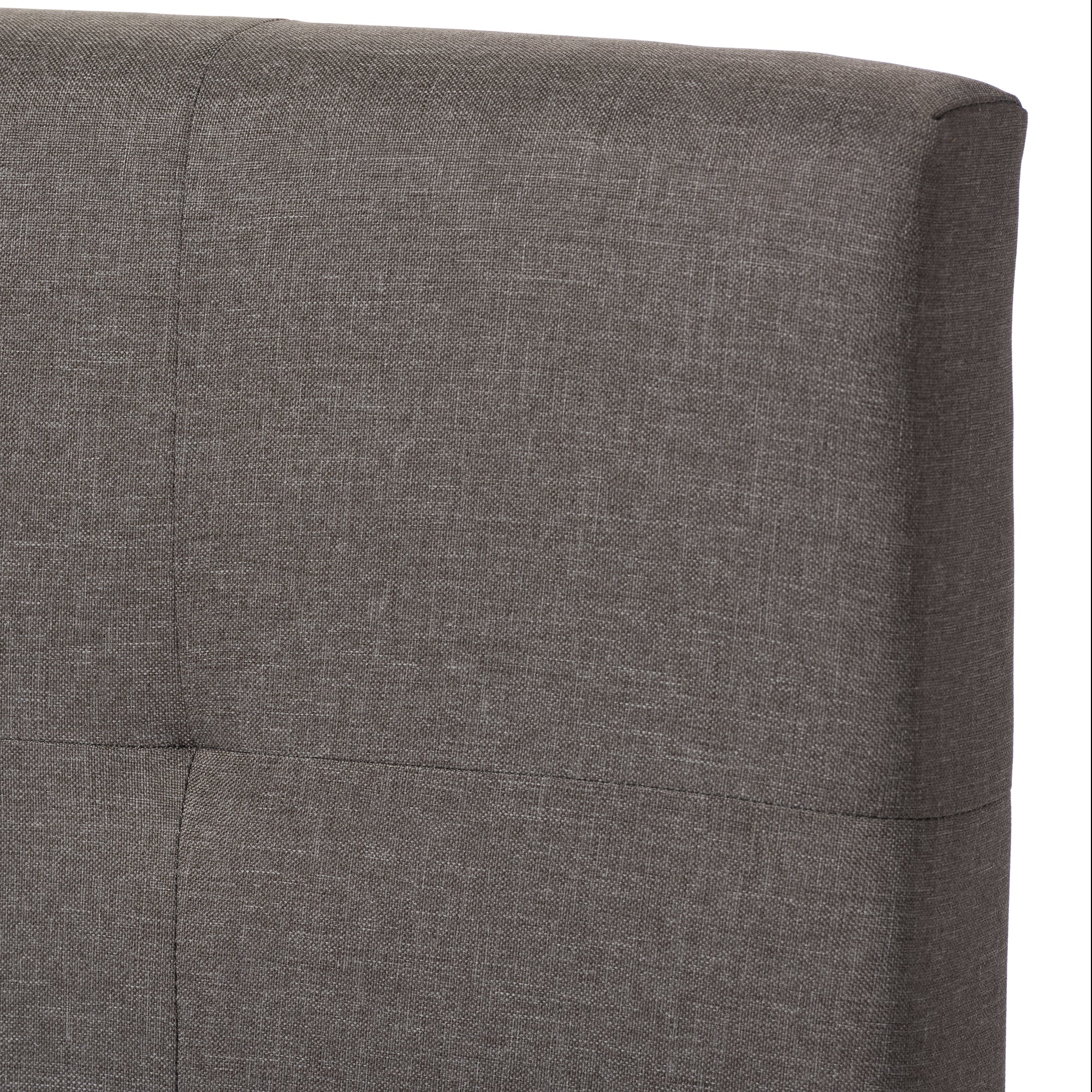Brookfield Modern and Contemporary Grey Fabric Upholstered Grid-tufting Queen Size Bed