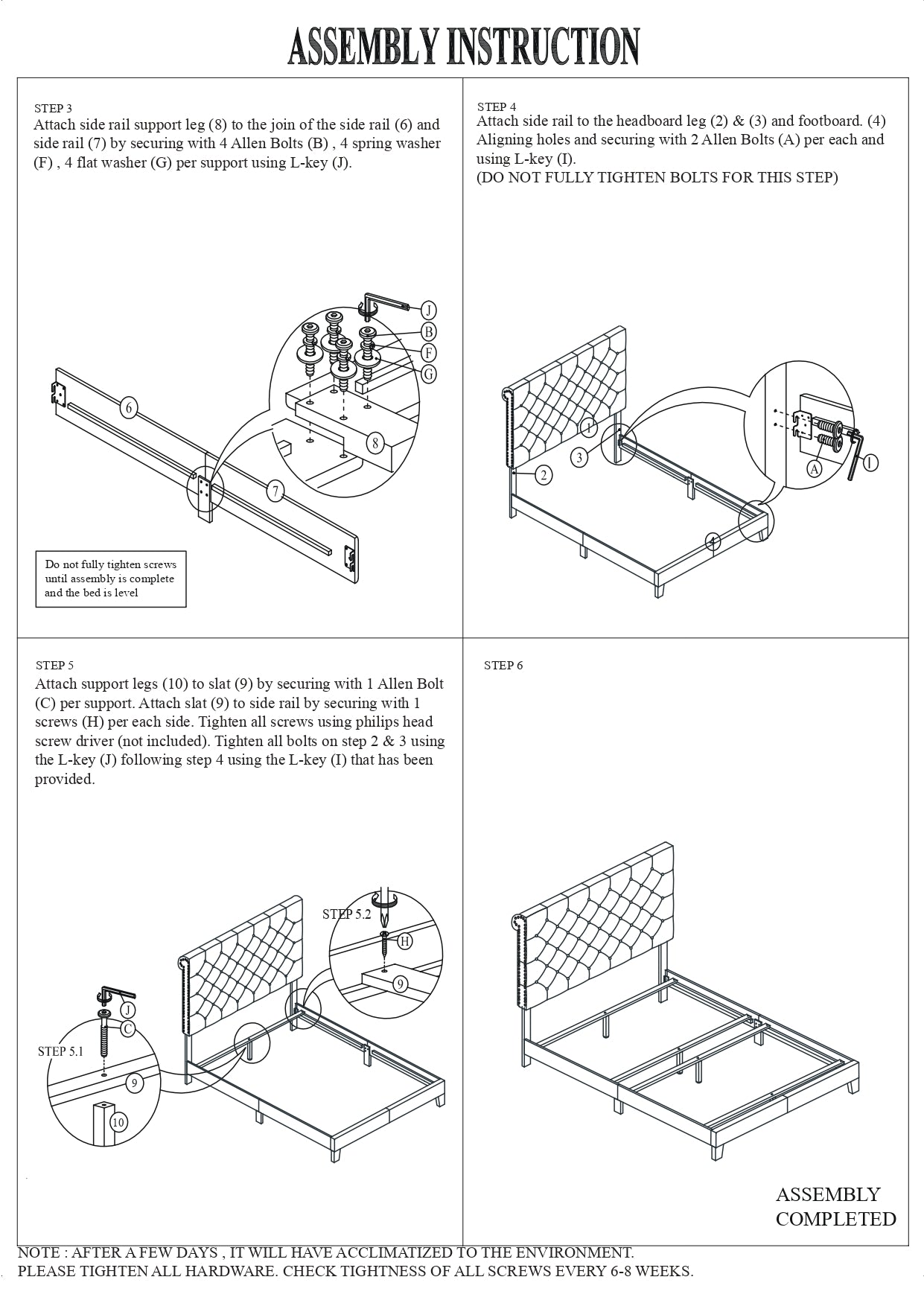 Candace Dark Grey Velvet Upholstered Full Size Bed