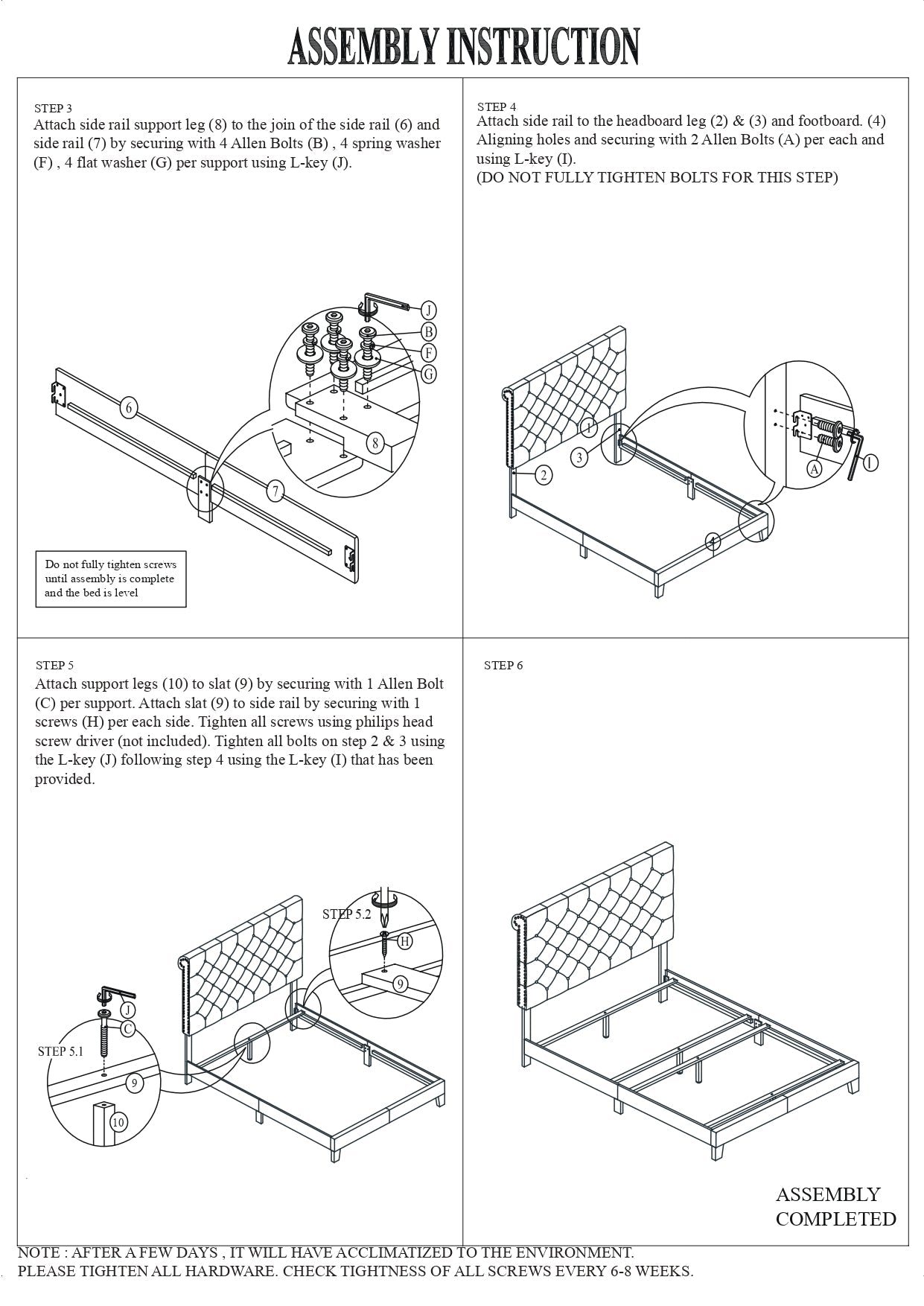 Candace Dark Grey Velvet Upholstered Full Size Bed