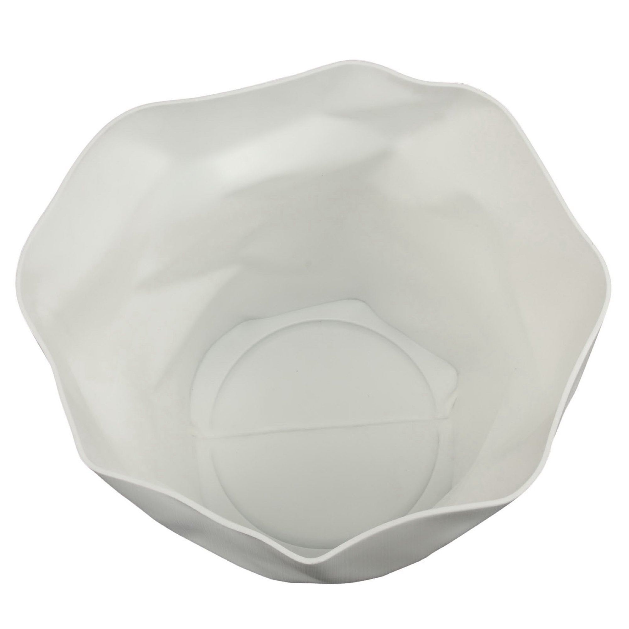 Lava Trash Bin, White