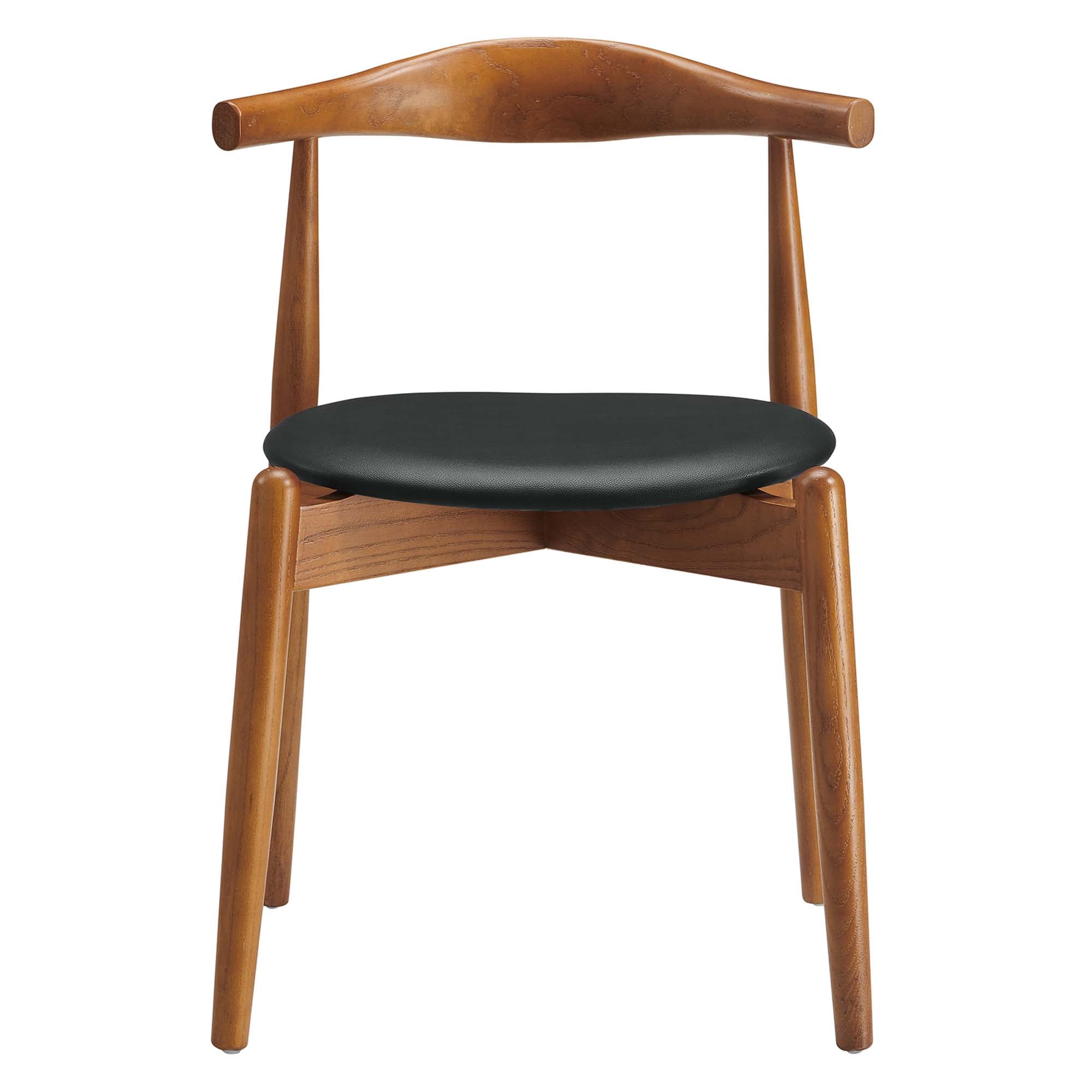 Stalwart Dining Side Chair, Dark Walnut Black