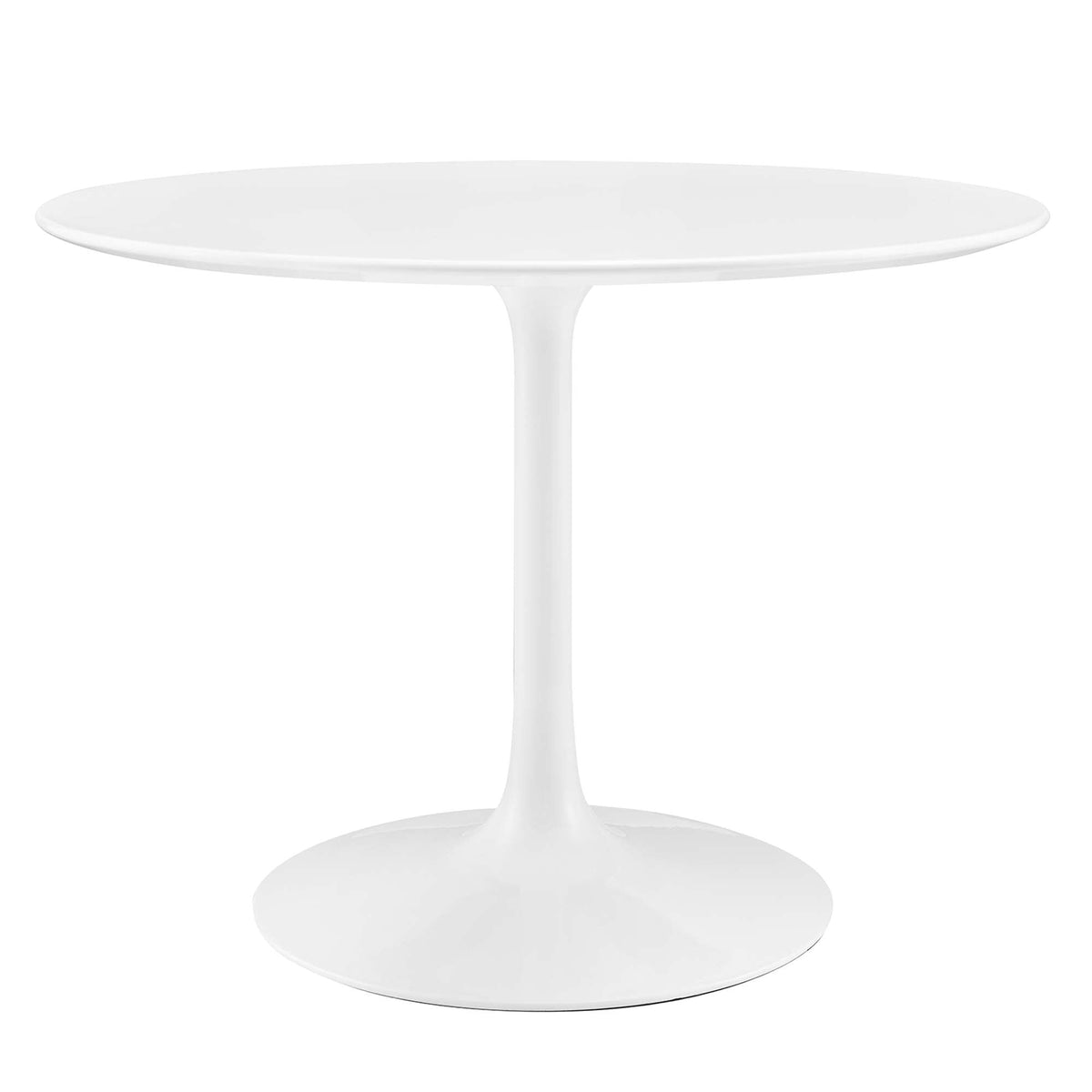 Lippa 40" Round Wood Dining Table, White