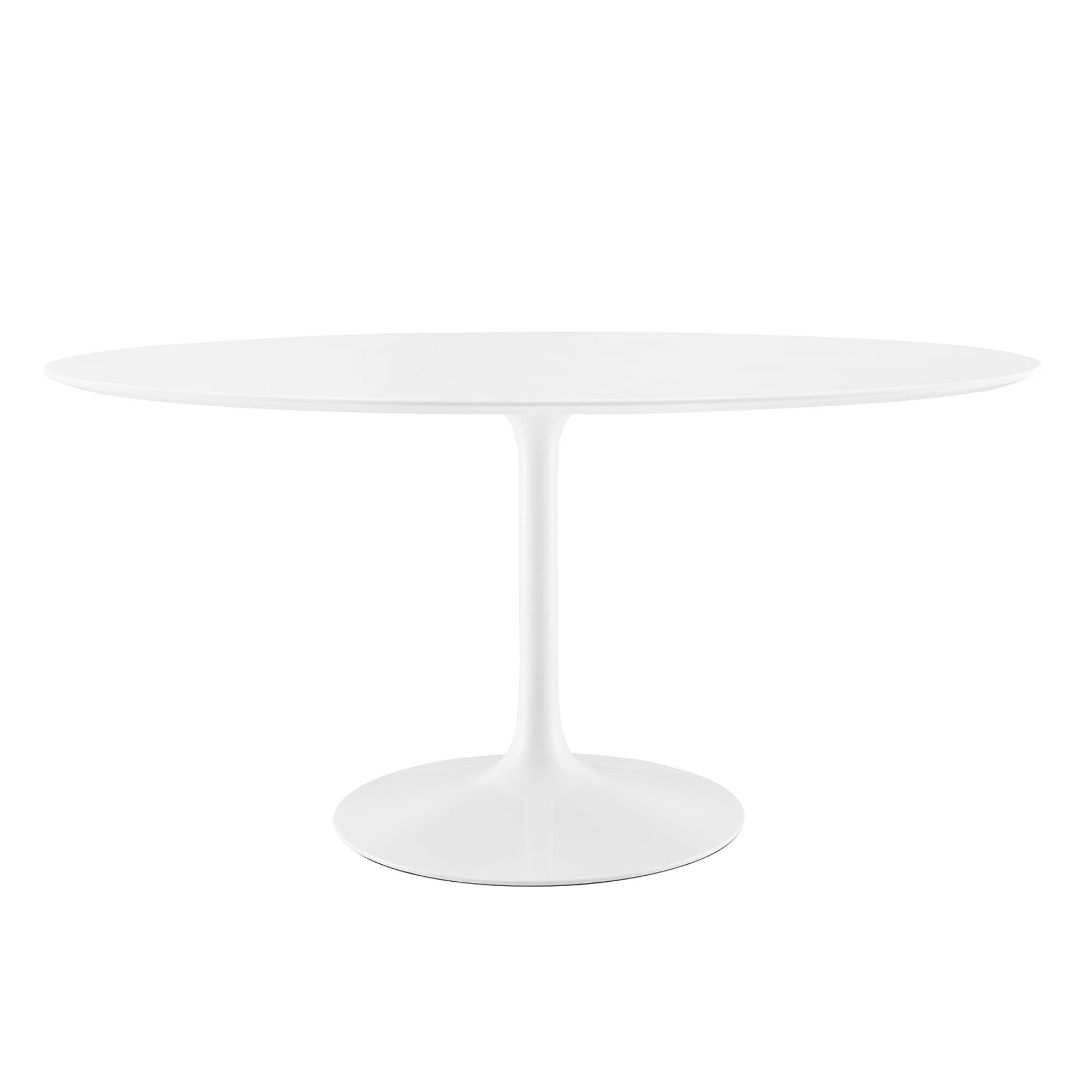 Lippa 60" Oval Wood Dining Table, White