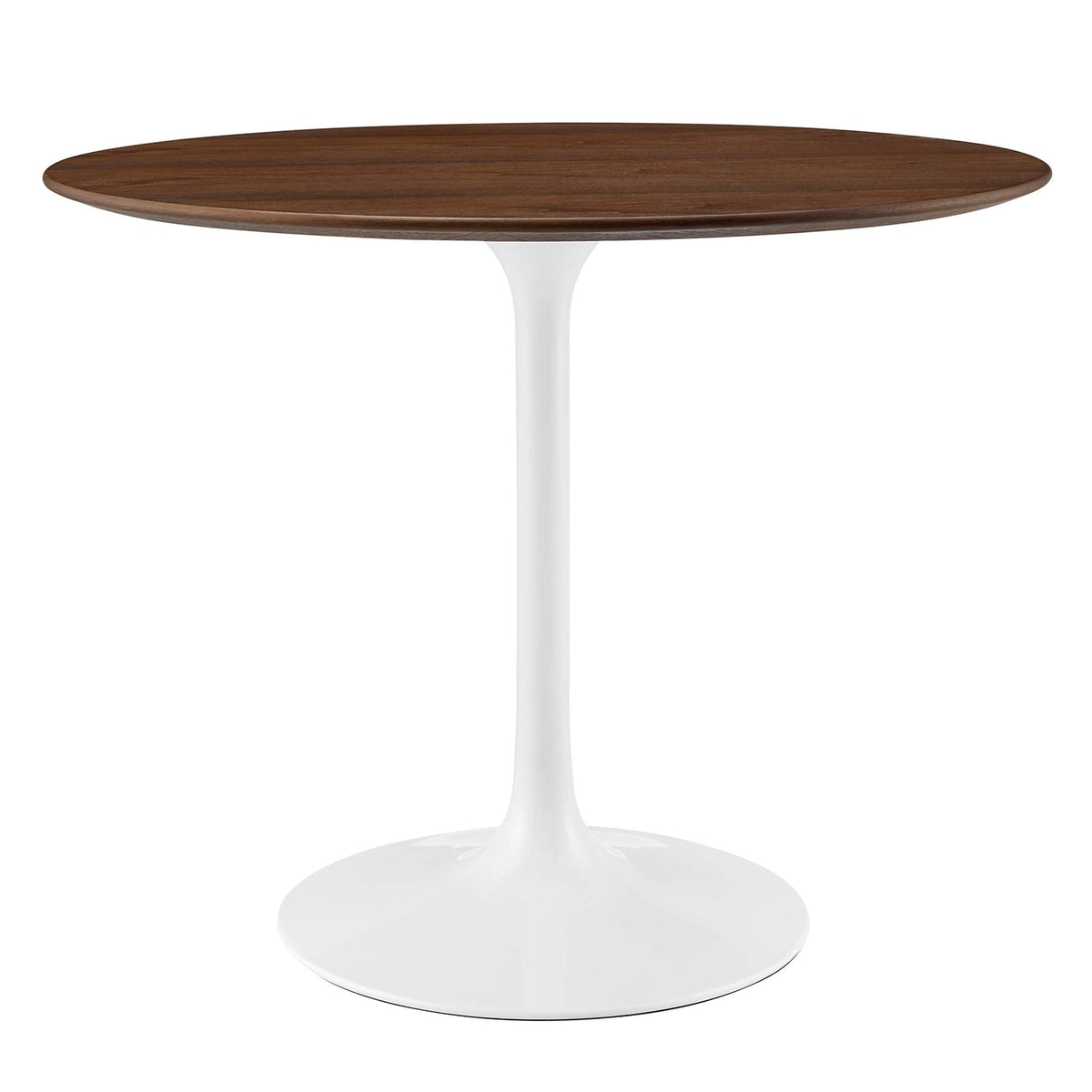 Lippa 36" Round Wood Dining Table, Walnut