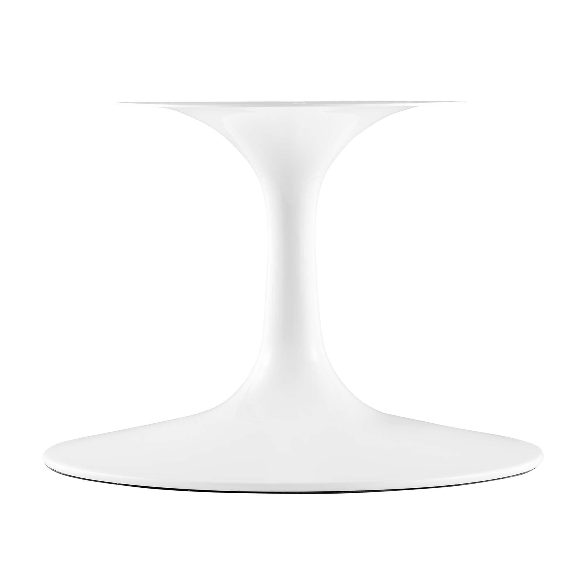 Lippa 42" Oval Wood Coffee Table, White