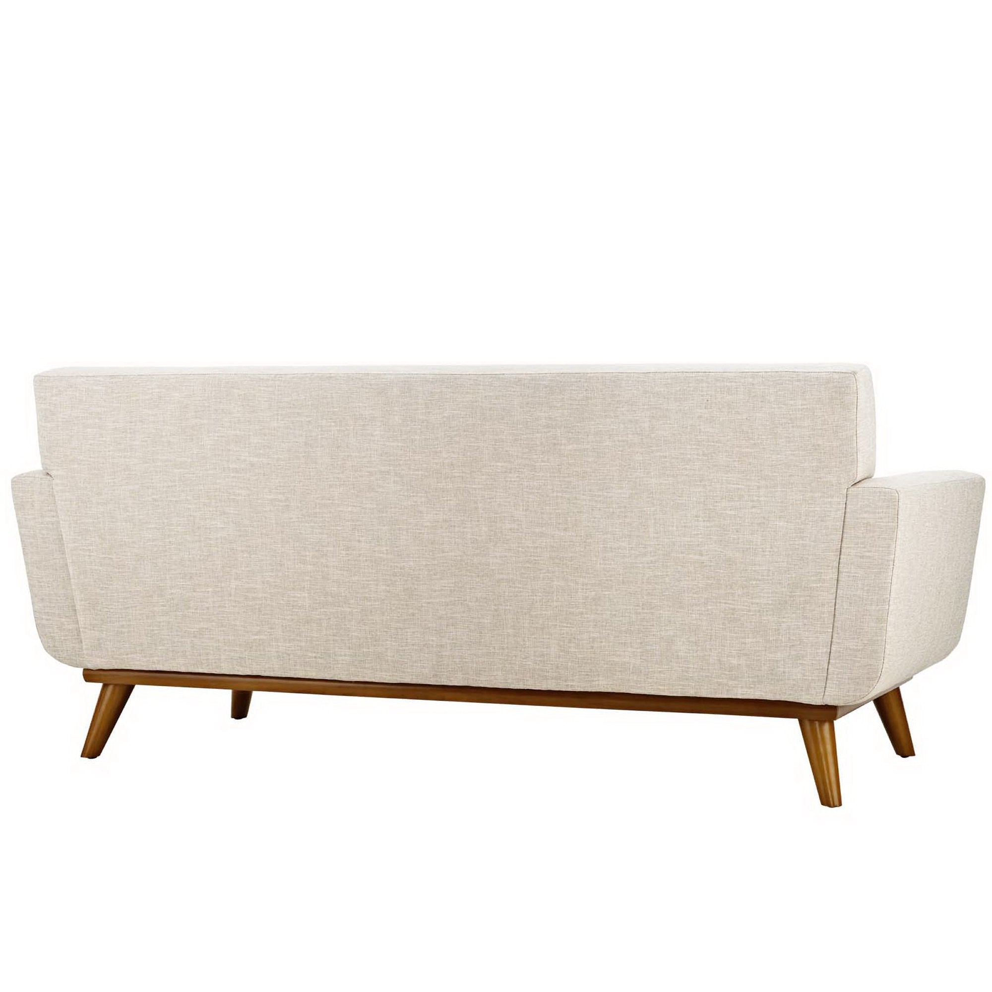 Engage Upholstered Fabric Loveseat, Beige