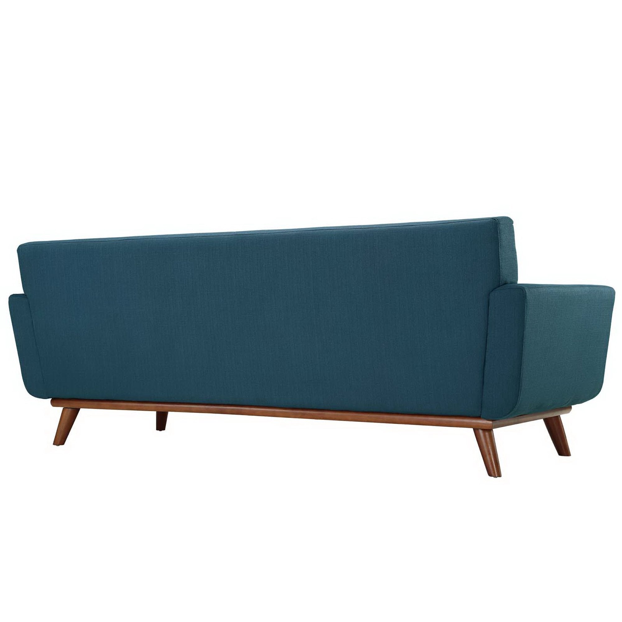 Engage Upholstered Fabric Sofa, Azure