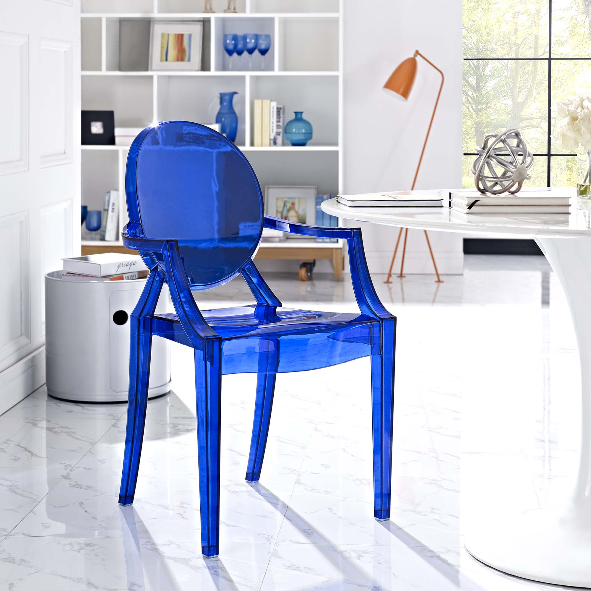 Casper Dining Armchair, Blue