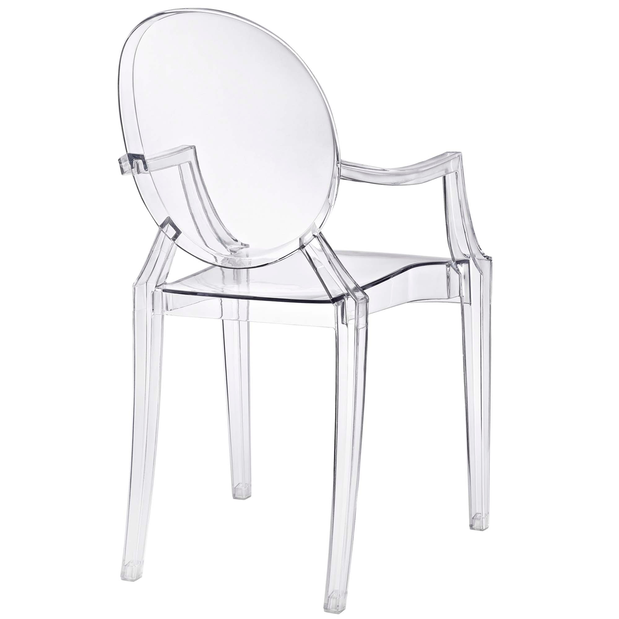 Casper Dining Armchair, Clear